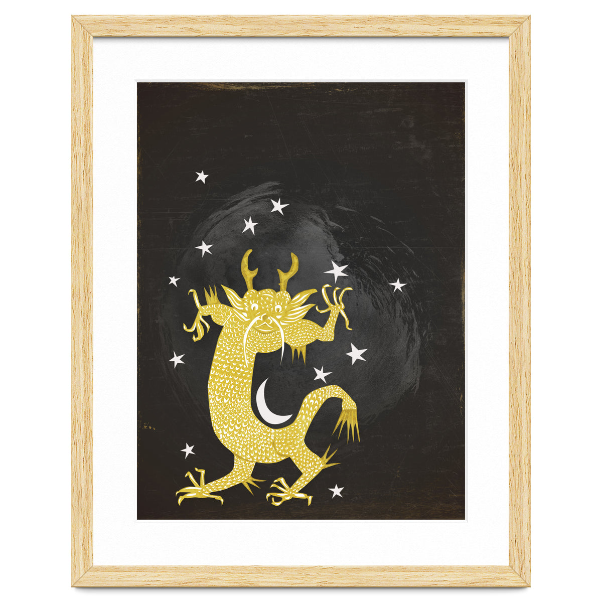 Vintage Cosmos: Golden Dragon