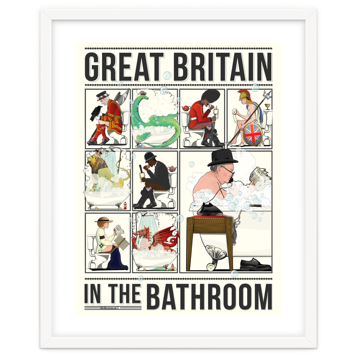 Great Britain in the Bath, Funny Bathroom Humour