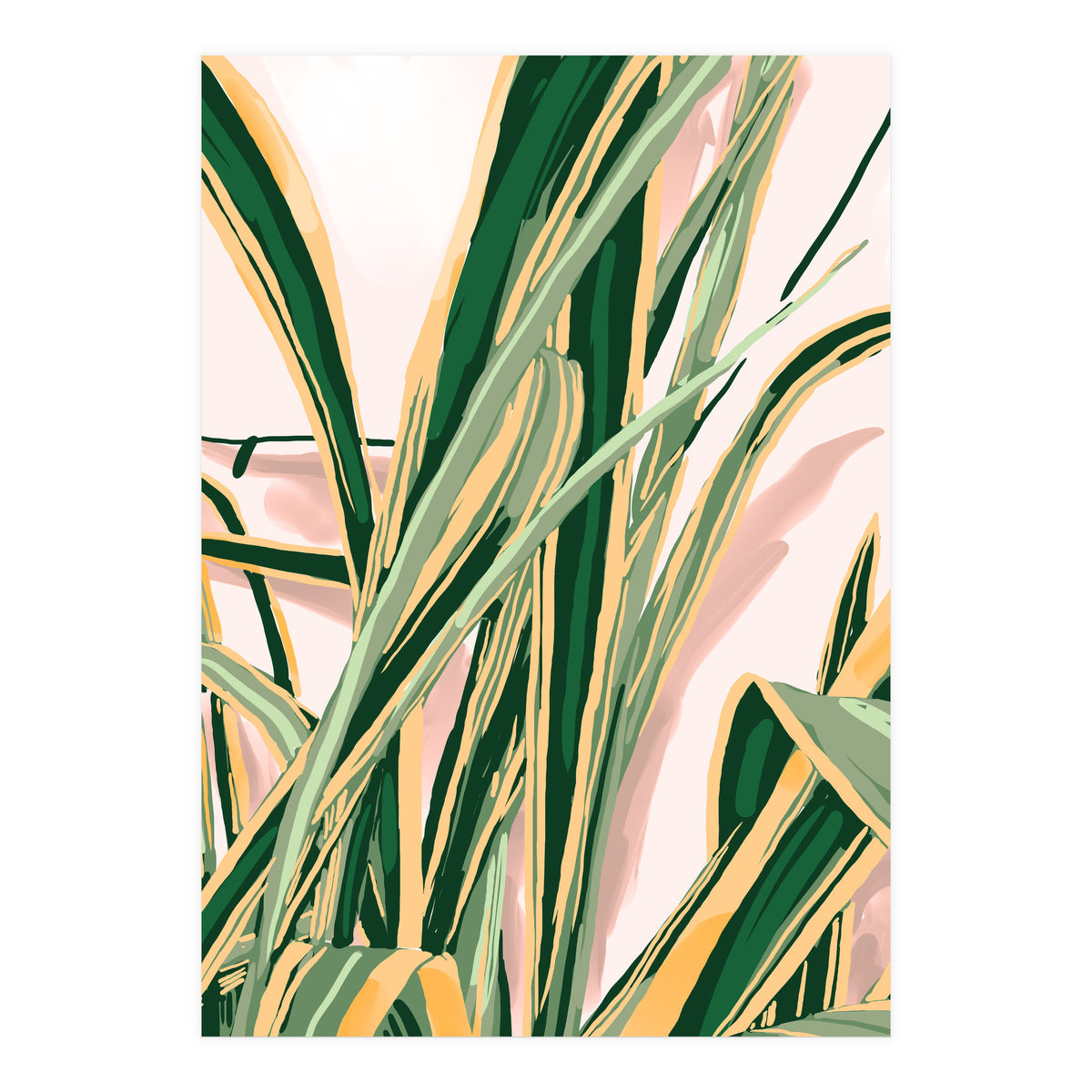 Blush Botanical Unfolding (Print Only)