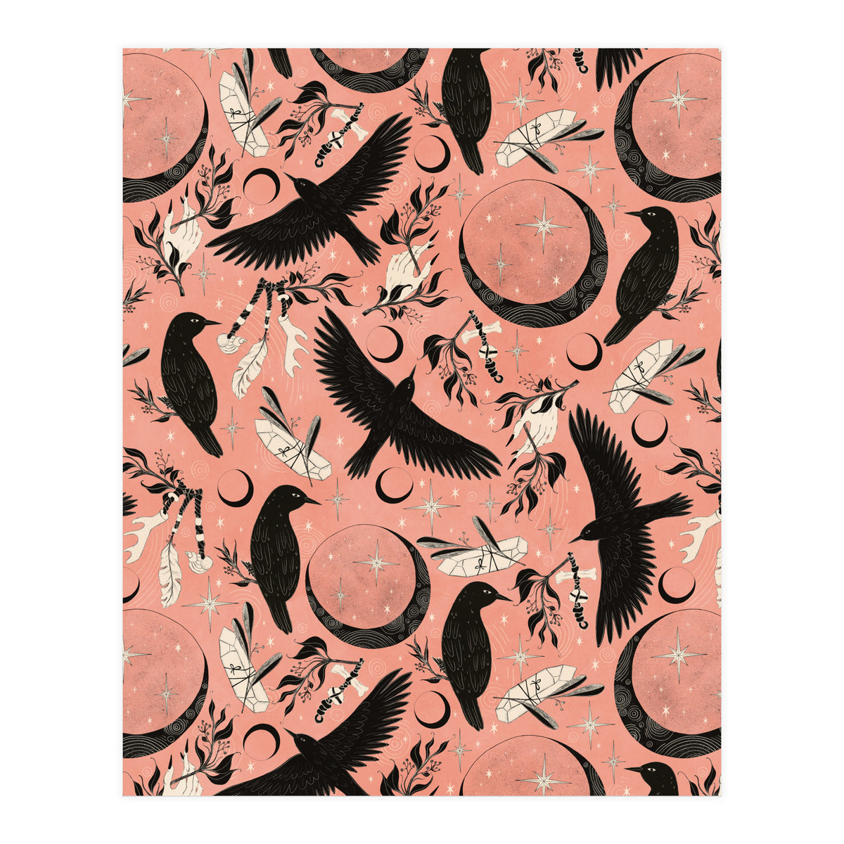 Raven Tarot Pink (Print Only)