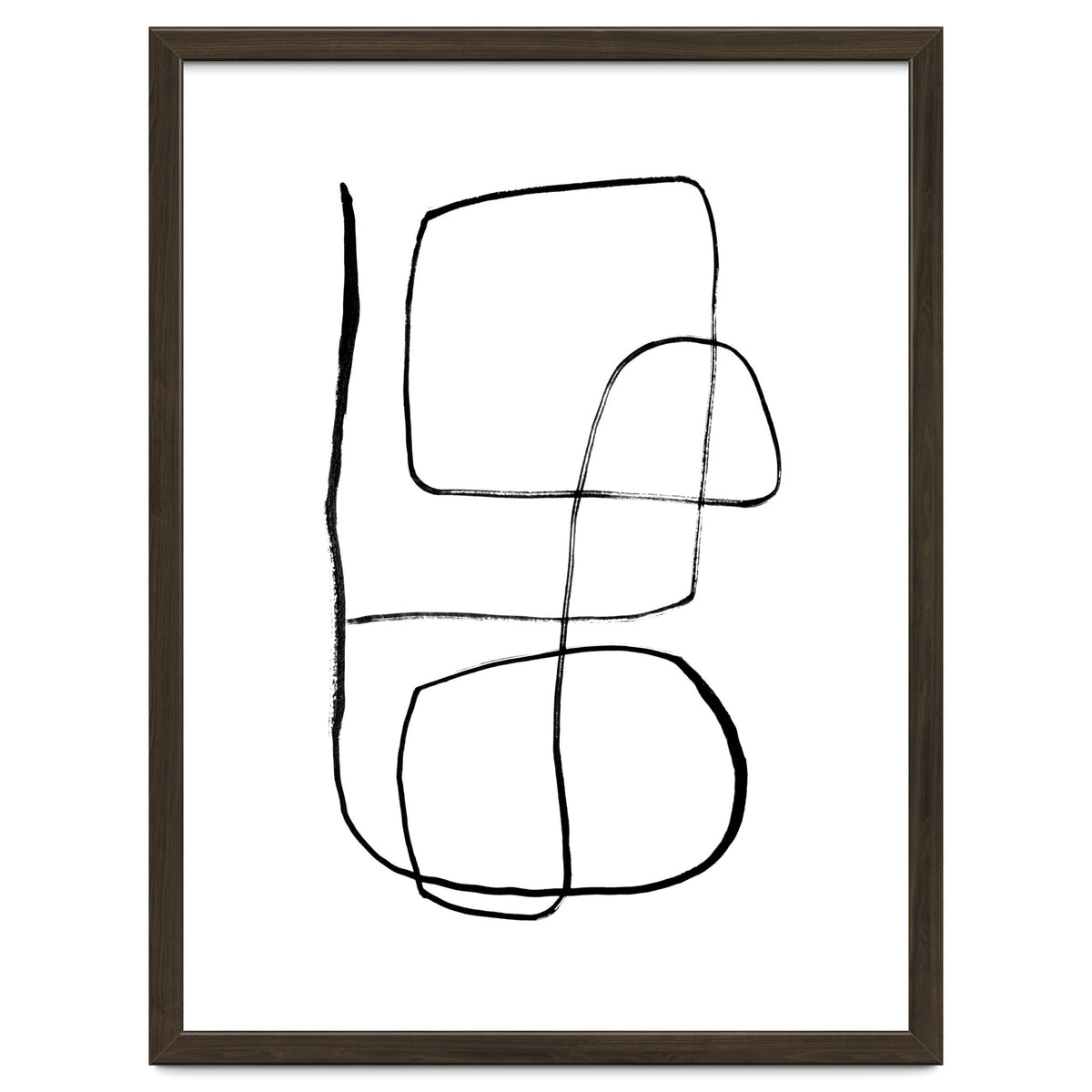 Mid-Century Line Art Print #3