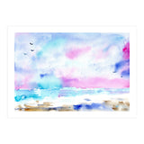 Tenderness of the sea || watercolor (Print Only) thumbnail