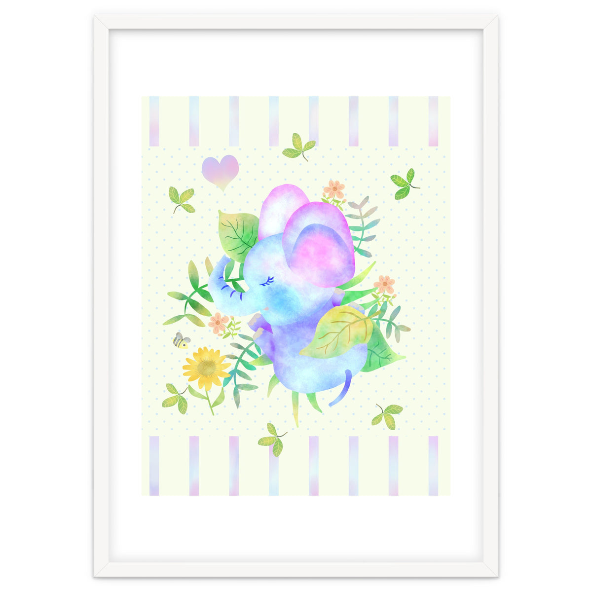 Sleeping baby elephant