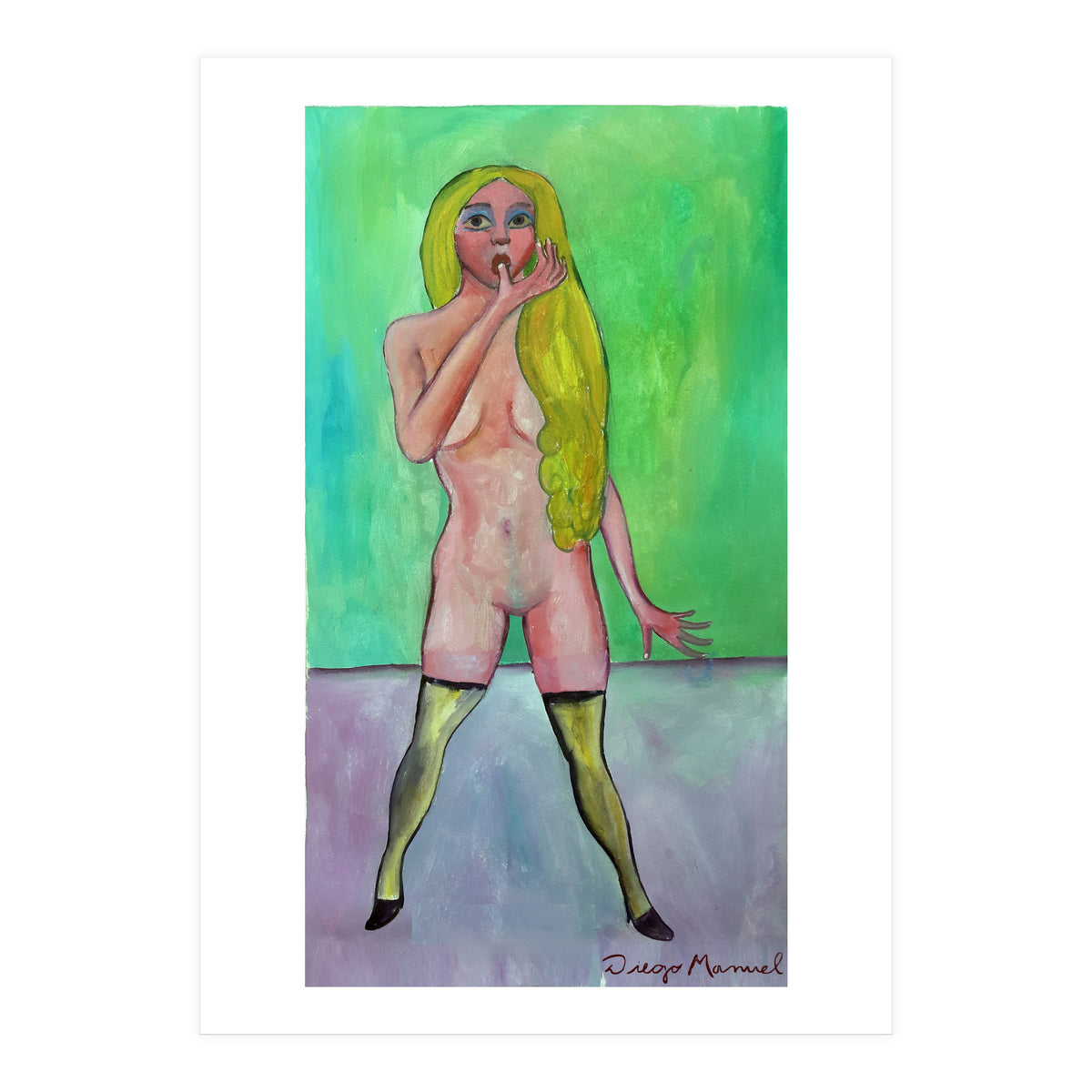 Chica Con Medias 2 (Print Only)