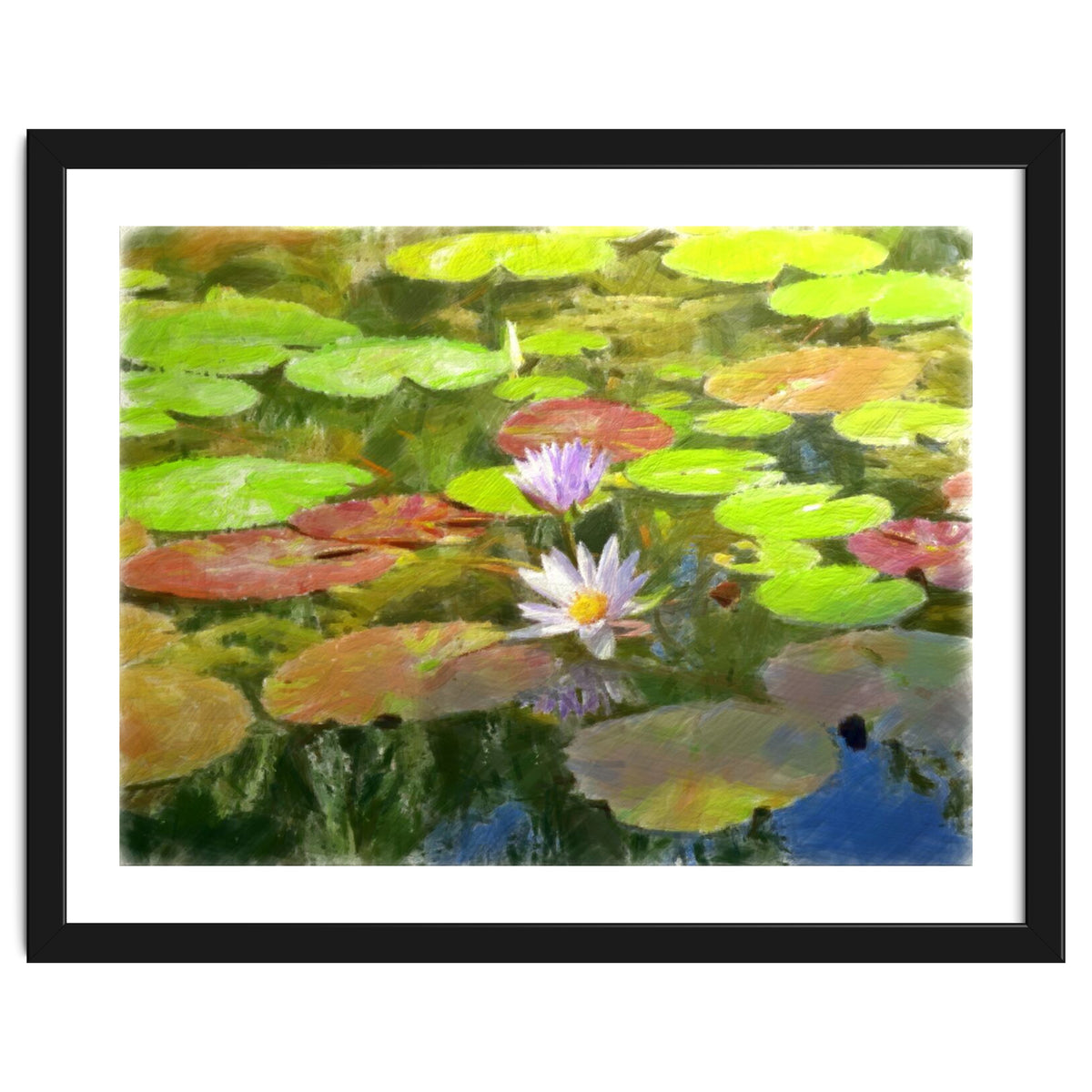 Floating in the water