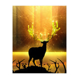 Greenery Deer Golden Sun (Print Only) thumbnail