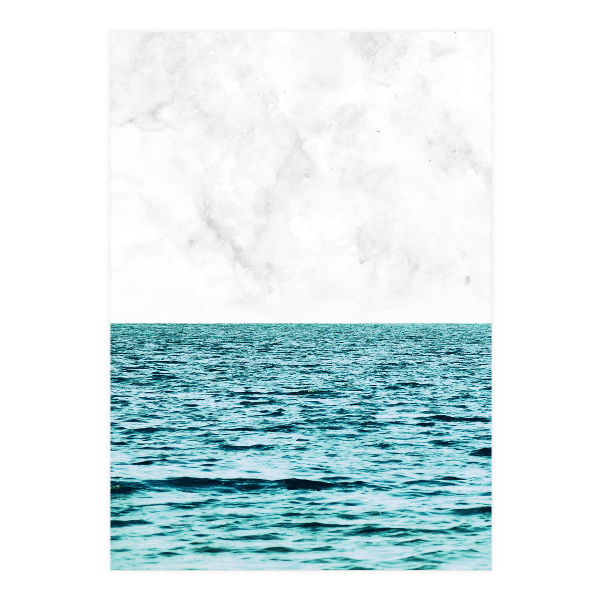 Ocean + Marble Ii (Print Only)
