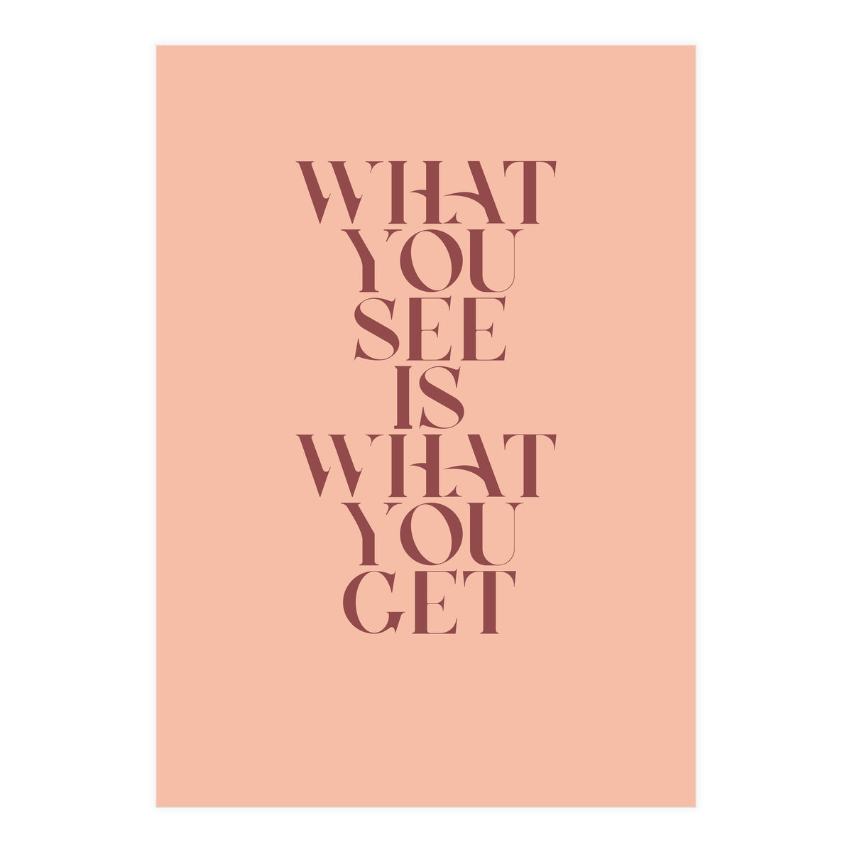 WHAT YOU SEE - Color (Print Only)