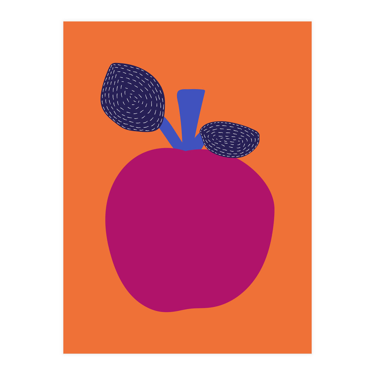 Fuchsia Apple Art (Print Only)