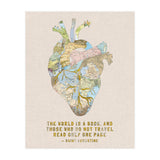 A Traveller's Heart + Quote (Print Only) thumbnail