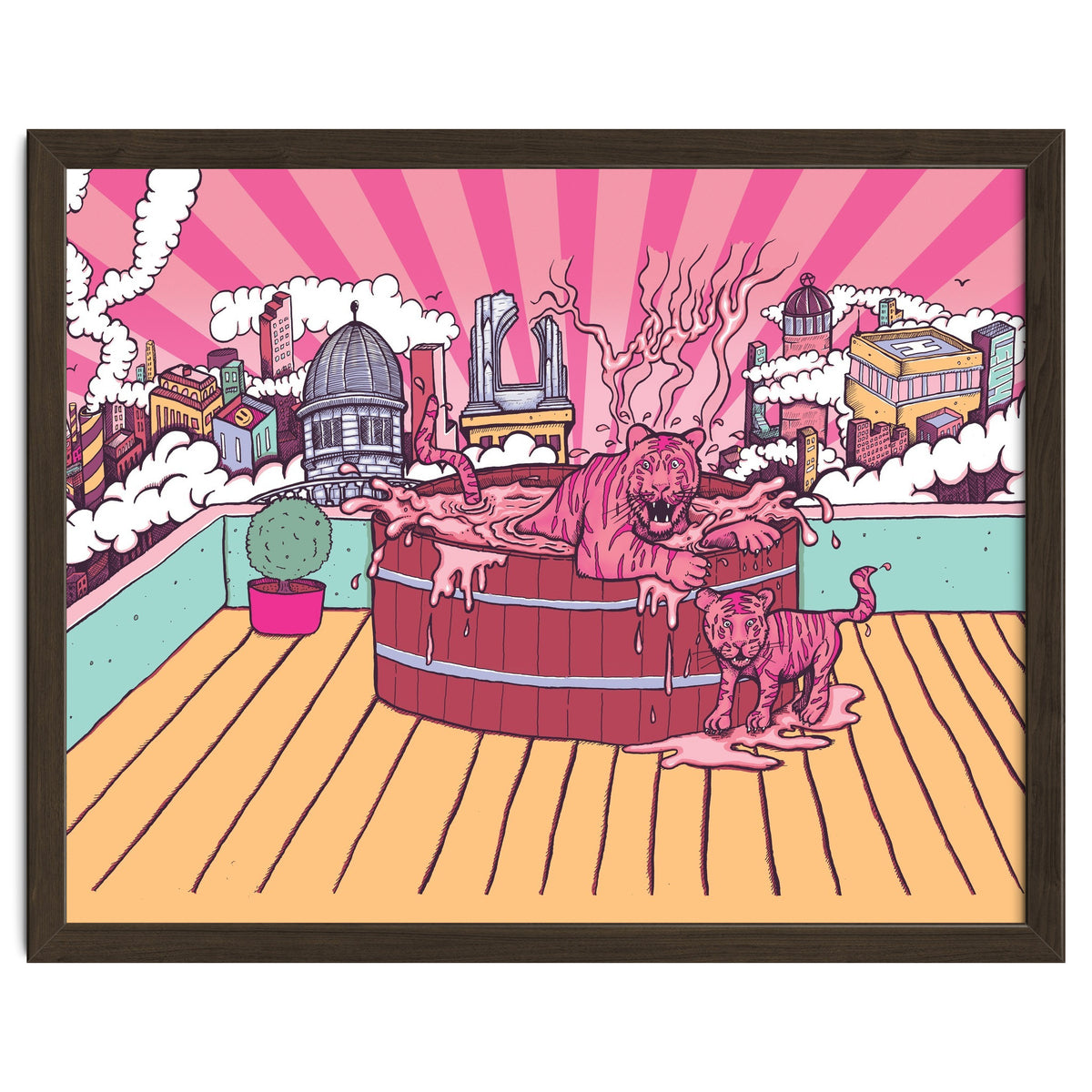 Strawberry Tigers Rooftop Jacuzzis Abbeydale Brewery x Lewy  12.4% ABV Strawberry, Chocolate, Smoked, Cherry Wood-chipped, Imperial Dessert Stout.