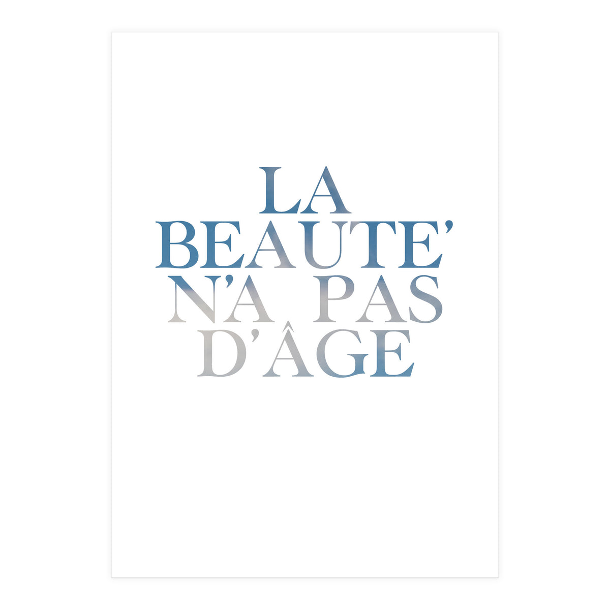 la beaute... (Print Only)