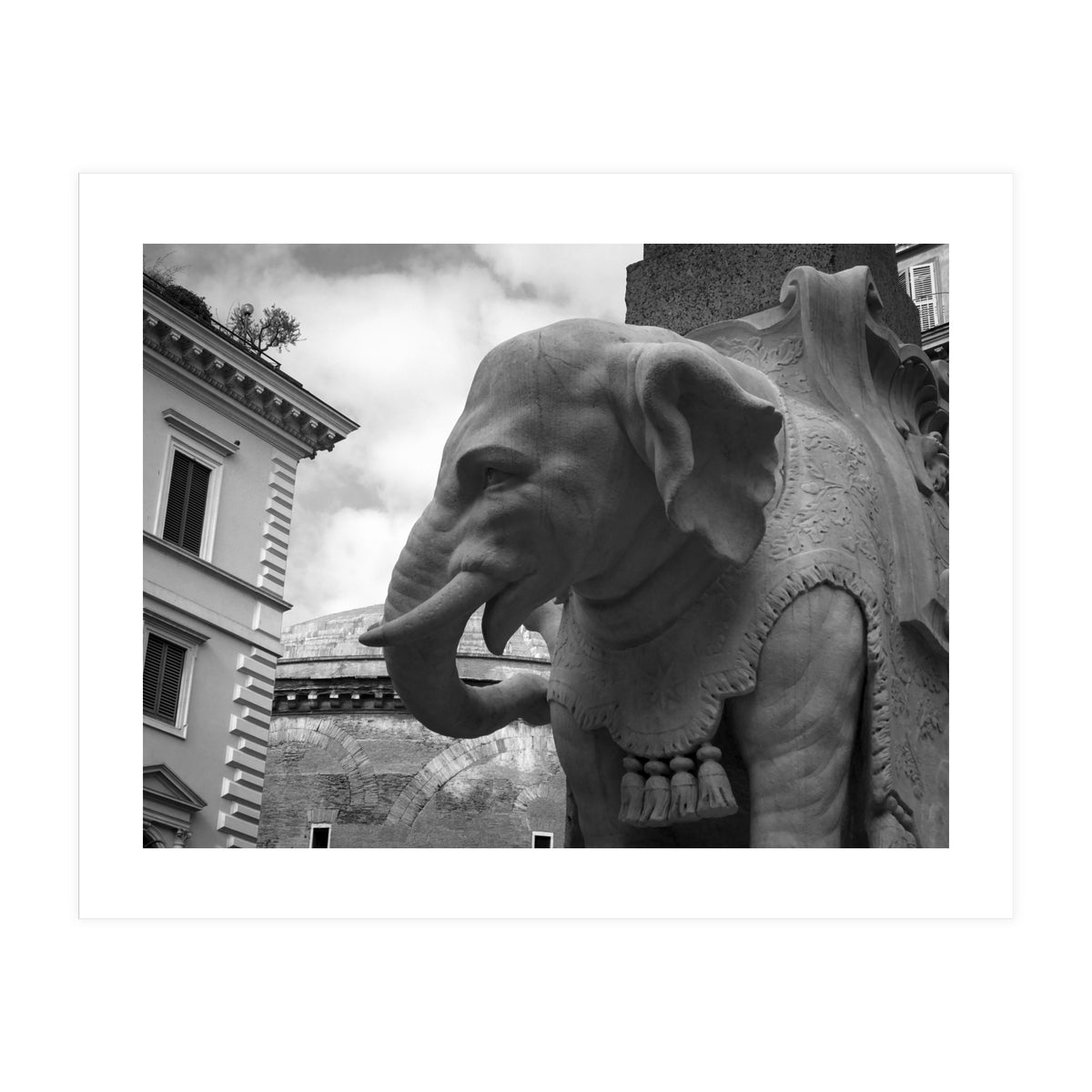 Elephant and Obelisk (Print Only)