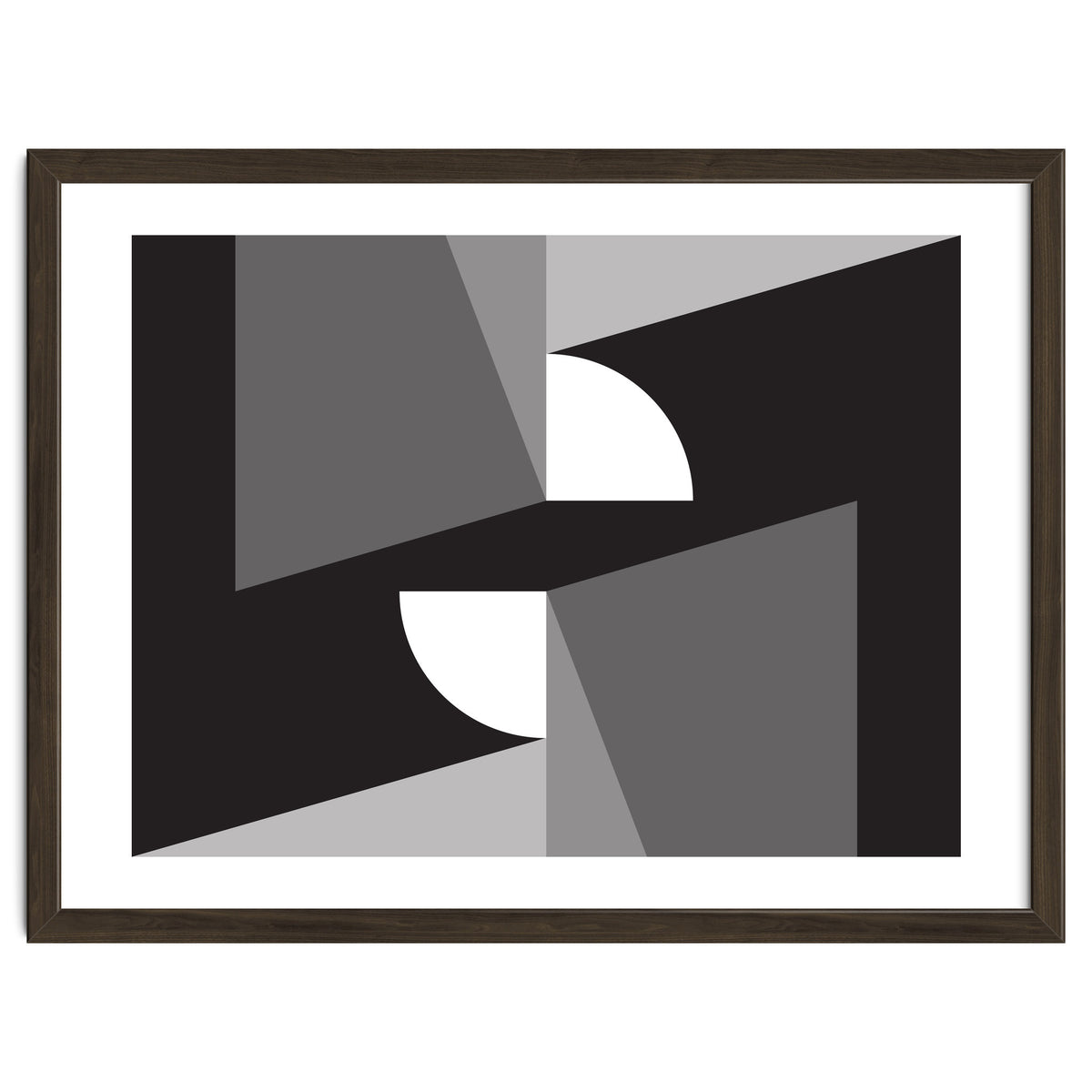 Geometric Shapes No. 11 - monochrome