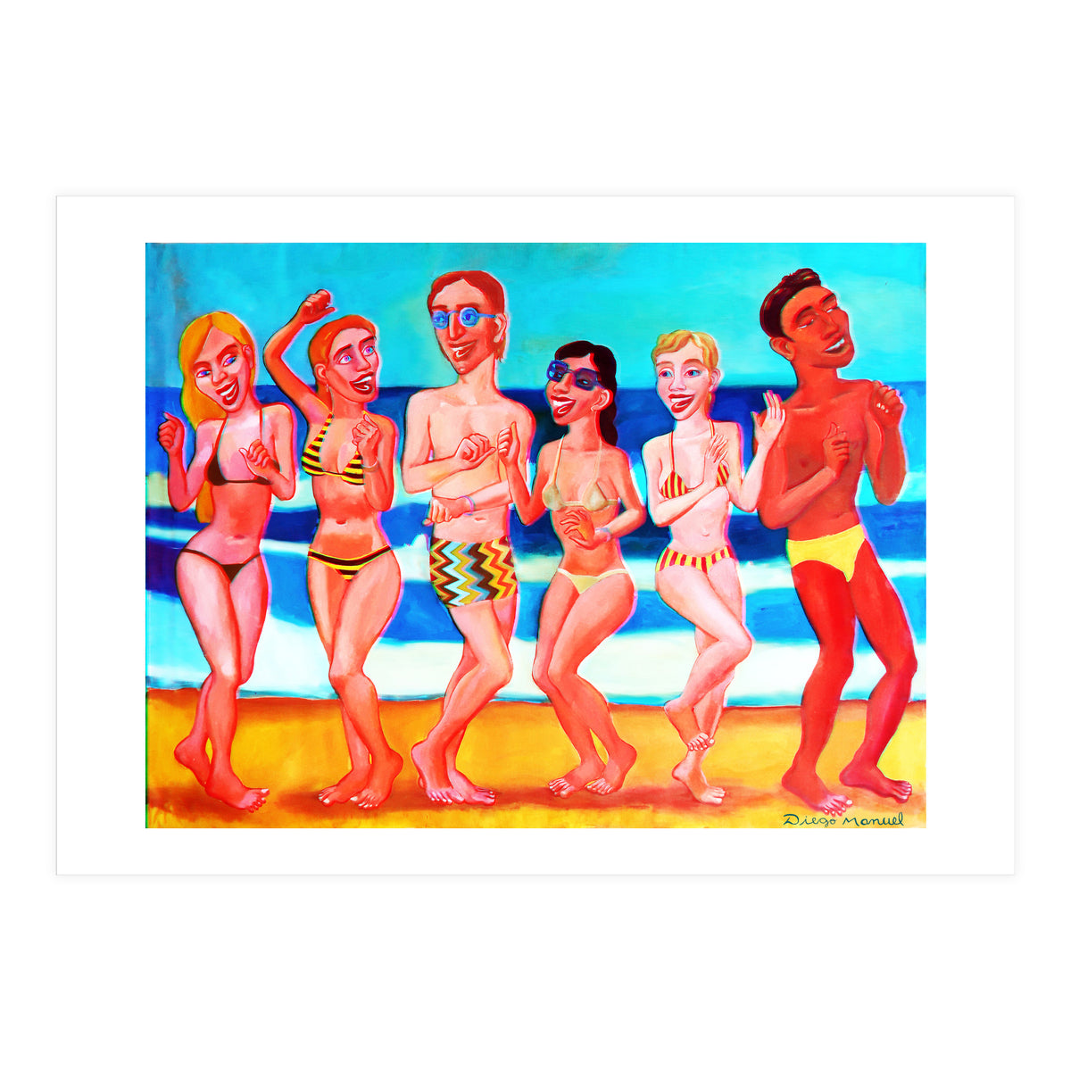 Fiesta En La Playa 6 3d 2 (Print Only)