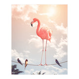 Flamingo & Friends (Print Only) thumbnail