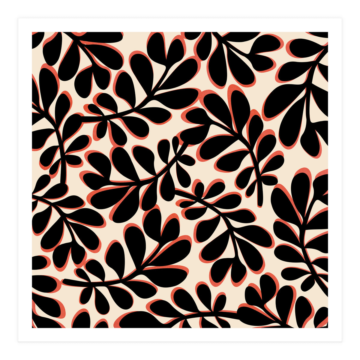 Mid Mod Playful Light Botanical (Print Only)