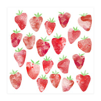 Strawberries Watercolor (Print Only)