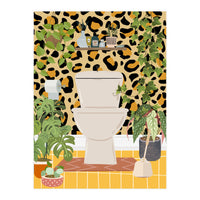 Loo in Cheetah Bathroom (Print Only)