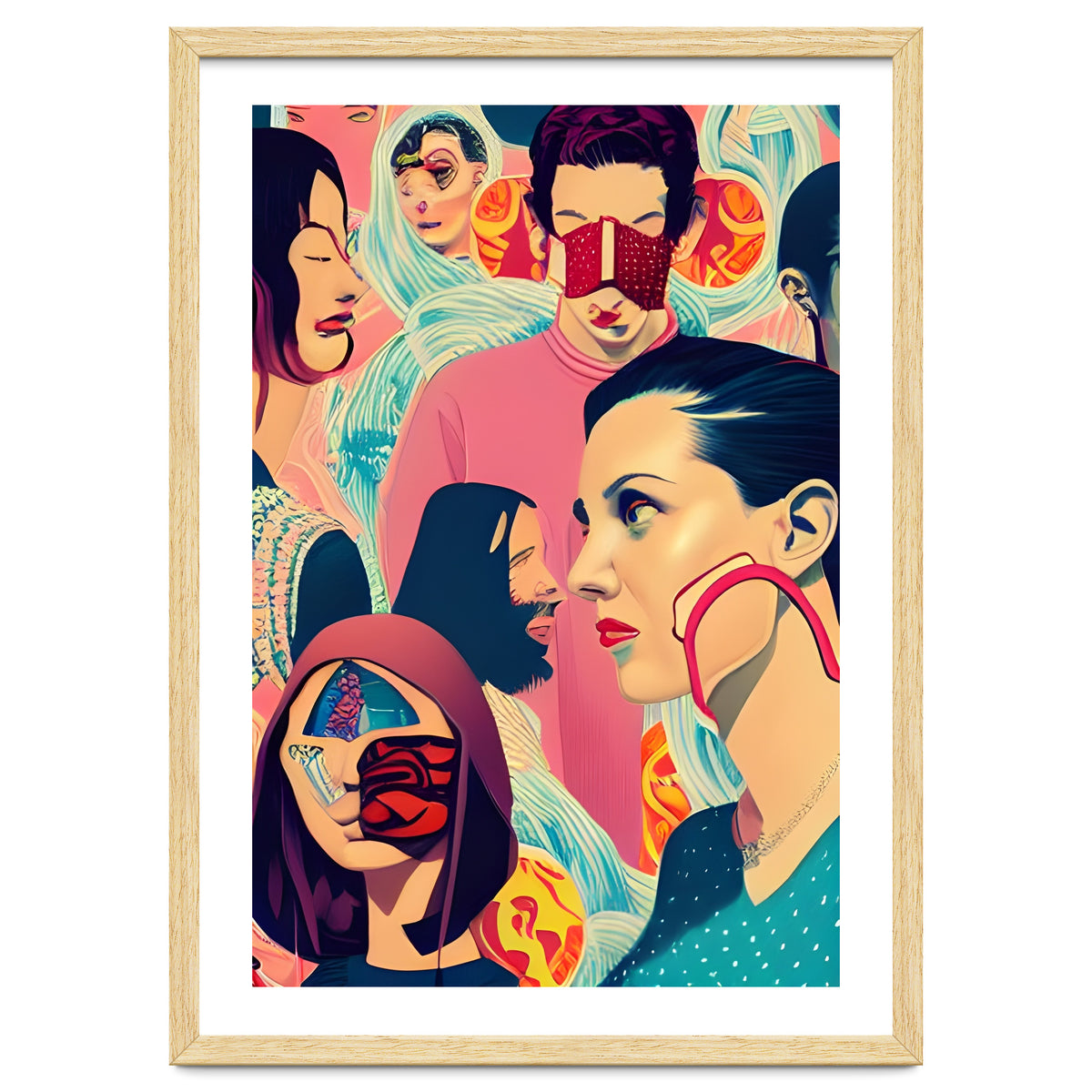 Masquerade Mask Fashion Collage 01