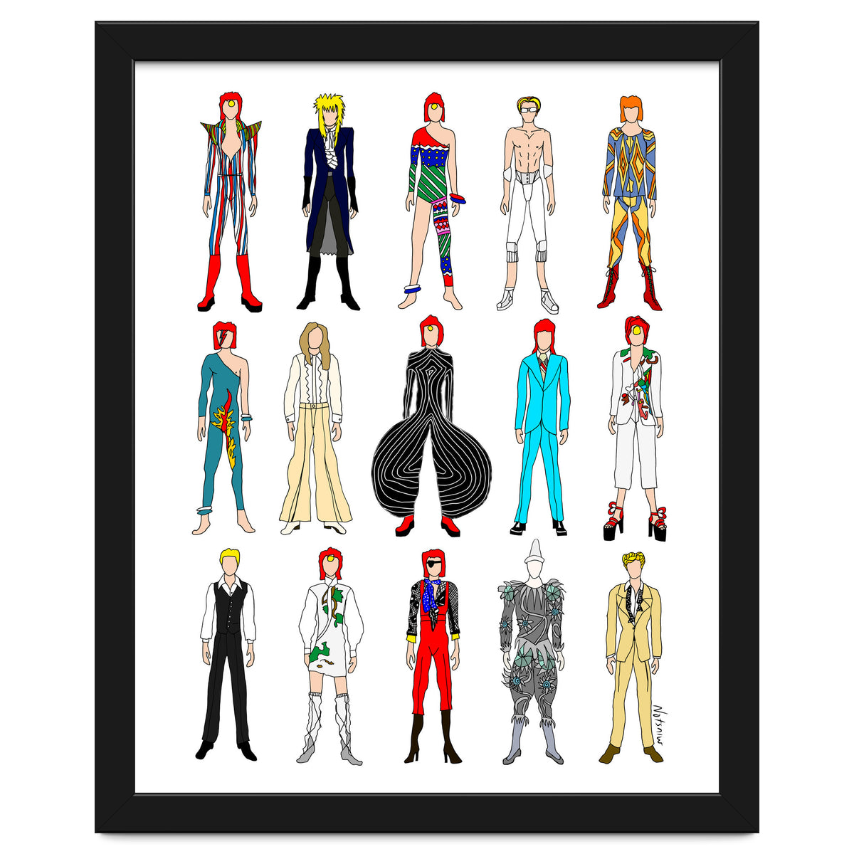 Outfits of Bowie Fashion
