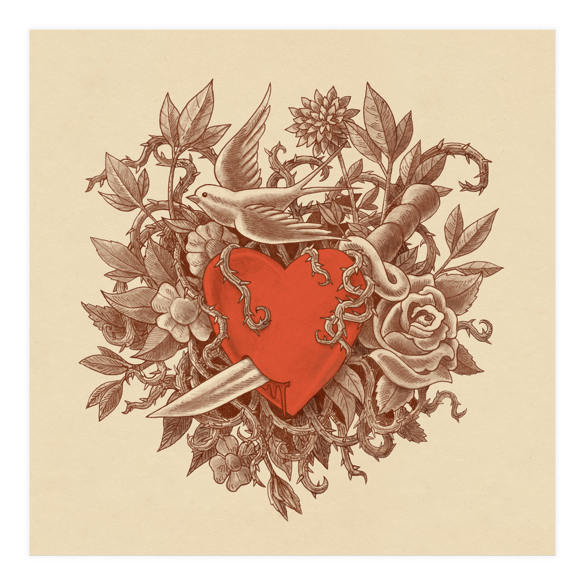 Heart Of Thorns (Print Only)