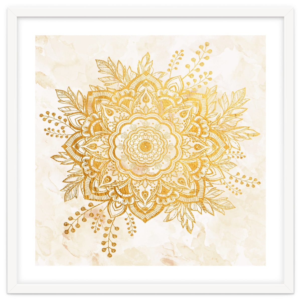 Queen Starring of Mandala-Gold Sunflower II