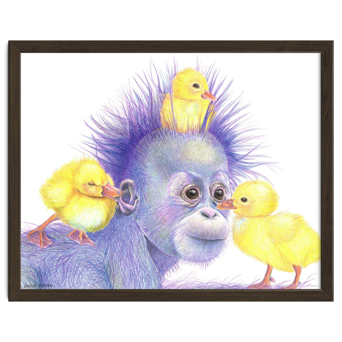 Purple Orangutan and Ducks