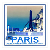 Travel Poster Paris Vintage  (Print Only) thumbnail