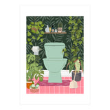 Botanical Loo in Tropical Bathroom (Print Only) thumbnail