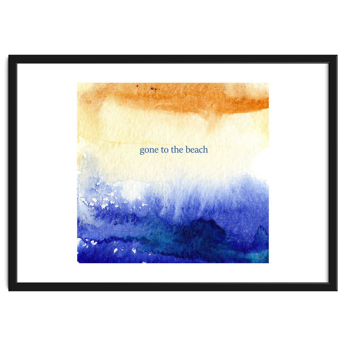 Gone to the beach || watercolor