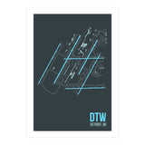 Detroit Airport Layout (Print Only) thumbnail
