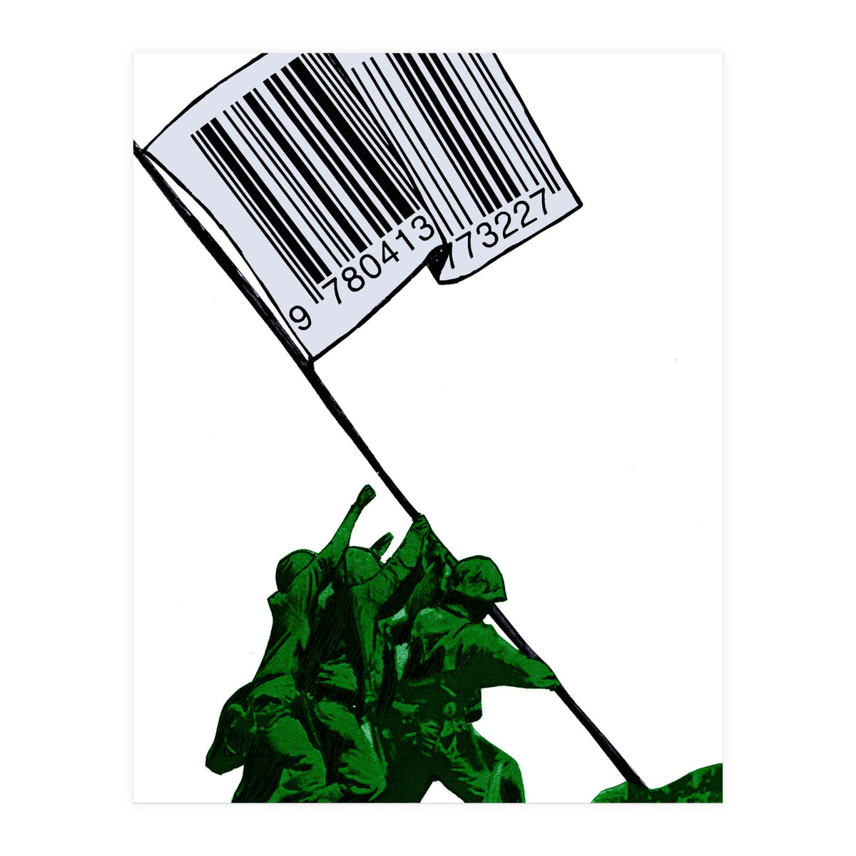 Raising The Flag Of Commerce  (Print Only)