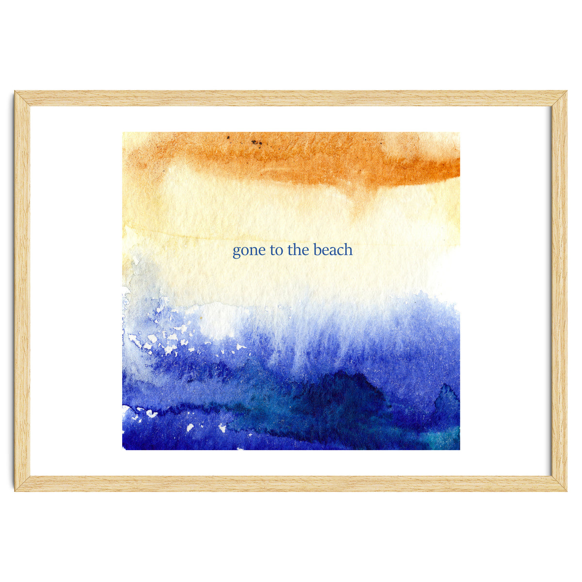 Gone to the beach || watercolor