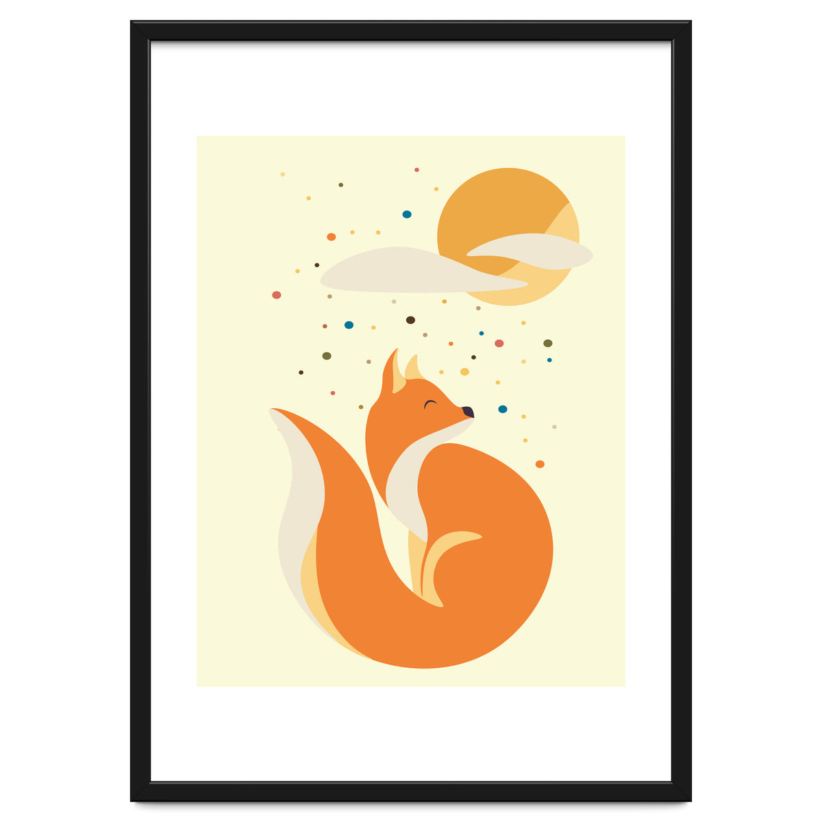 Foxy felt with the heart