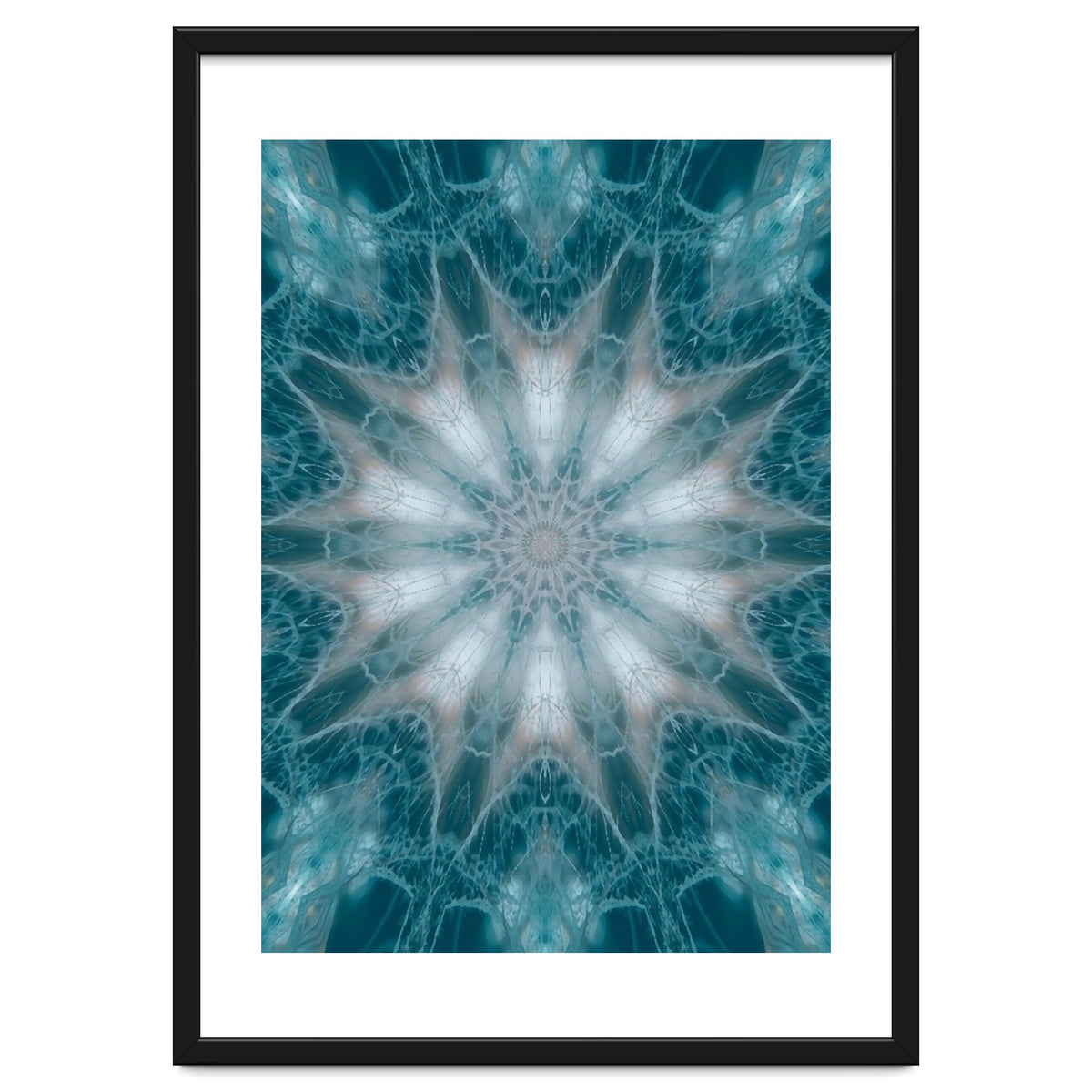 Mandala - Green, White, Rose