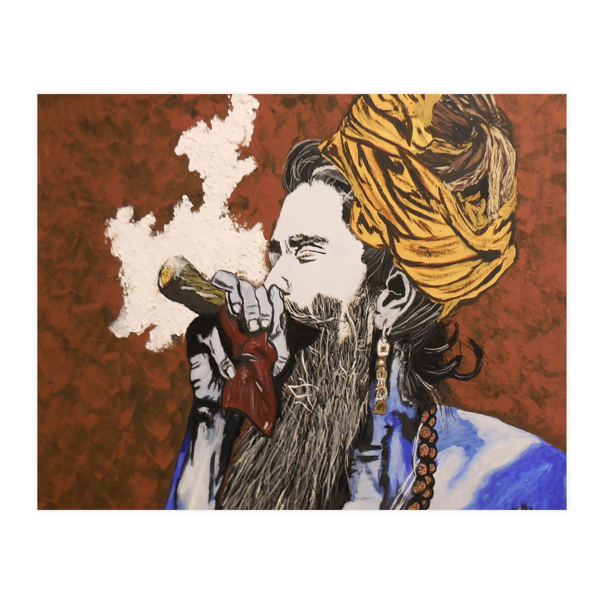 Aghori - Acrylic On Canvas (Print Only)