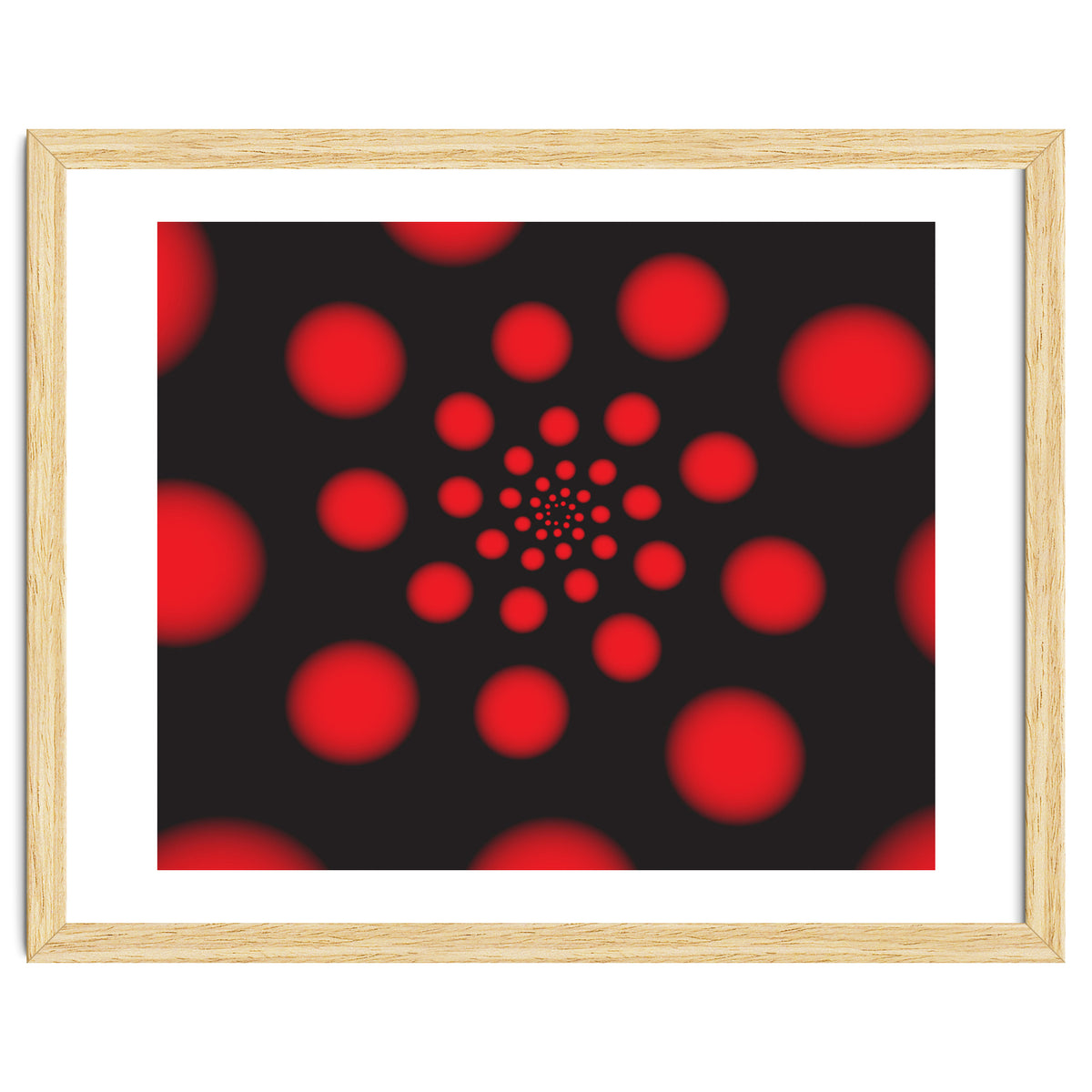 Red Spiral Dots