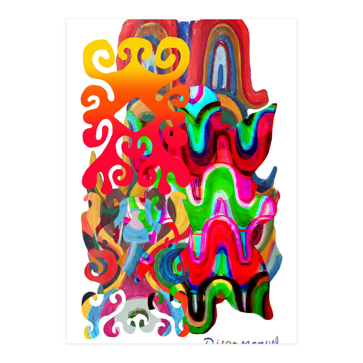 Pop Abstract Asimetrico 13 Copia (Print Only)