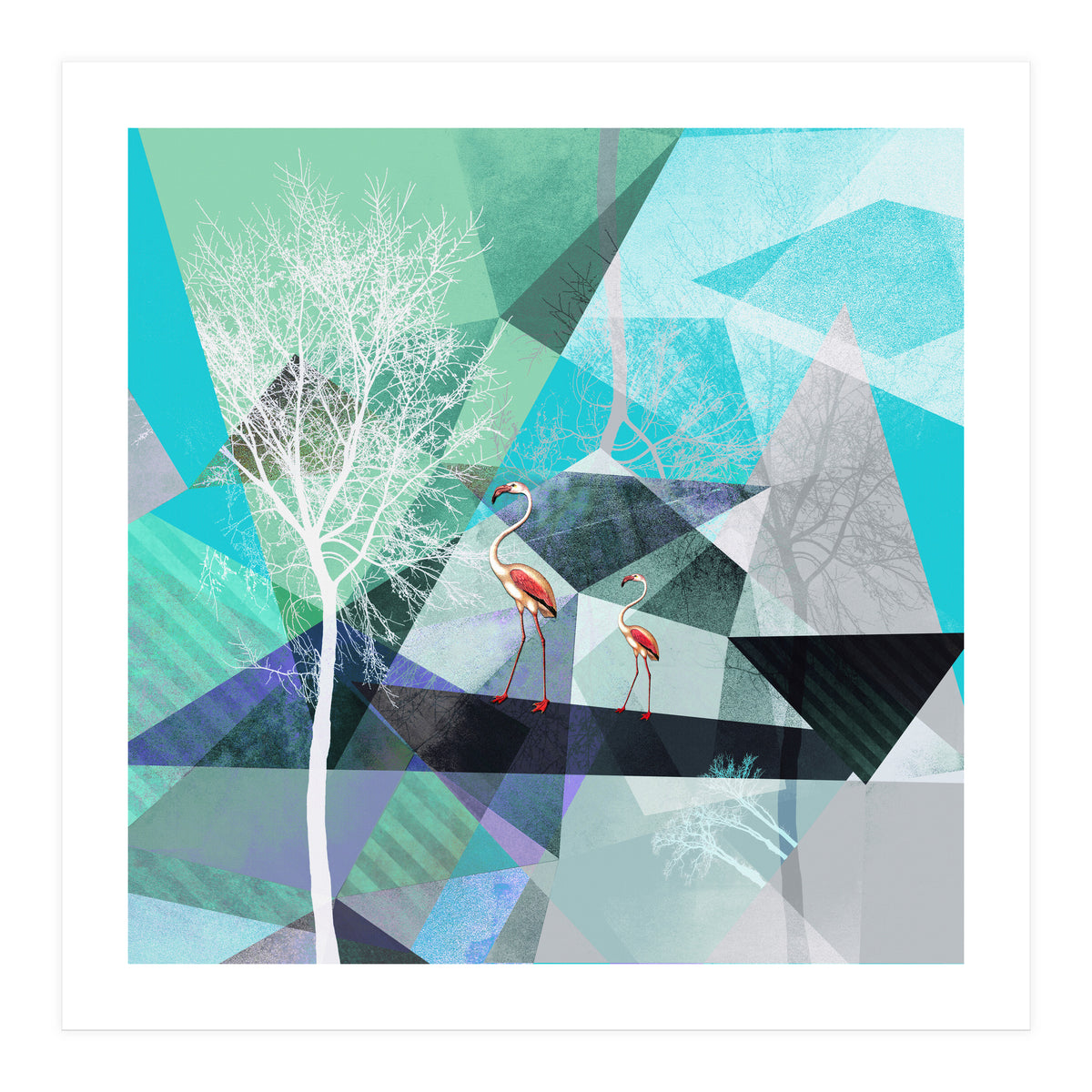 FLAMINGOS P19-A2   (Print Only)