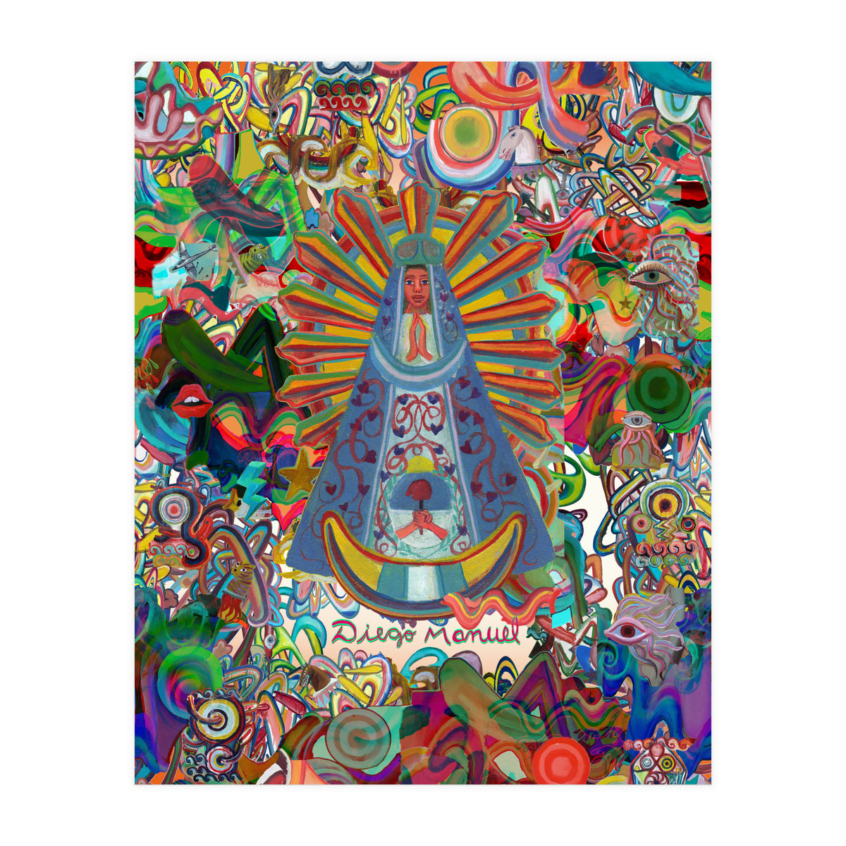 Virgen Y Graffiti 5 (Print Only)