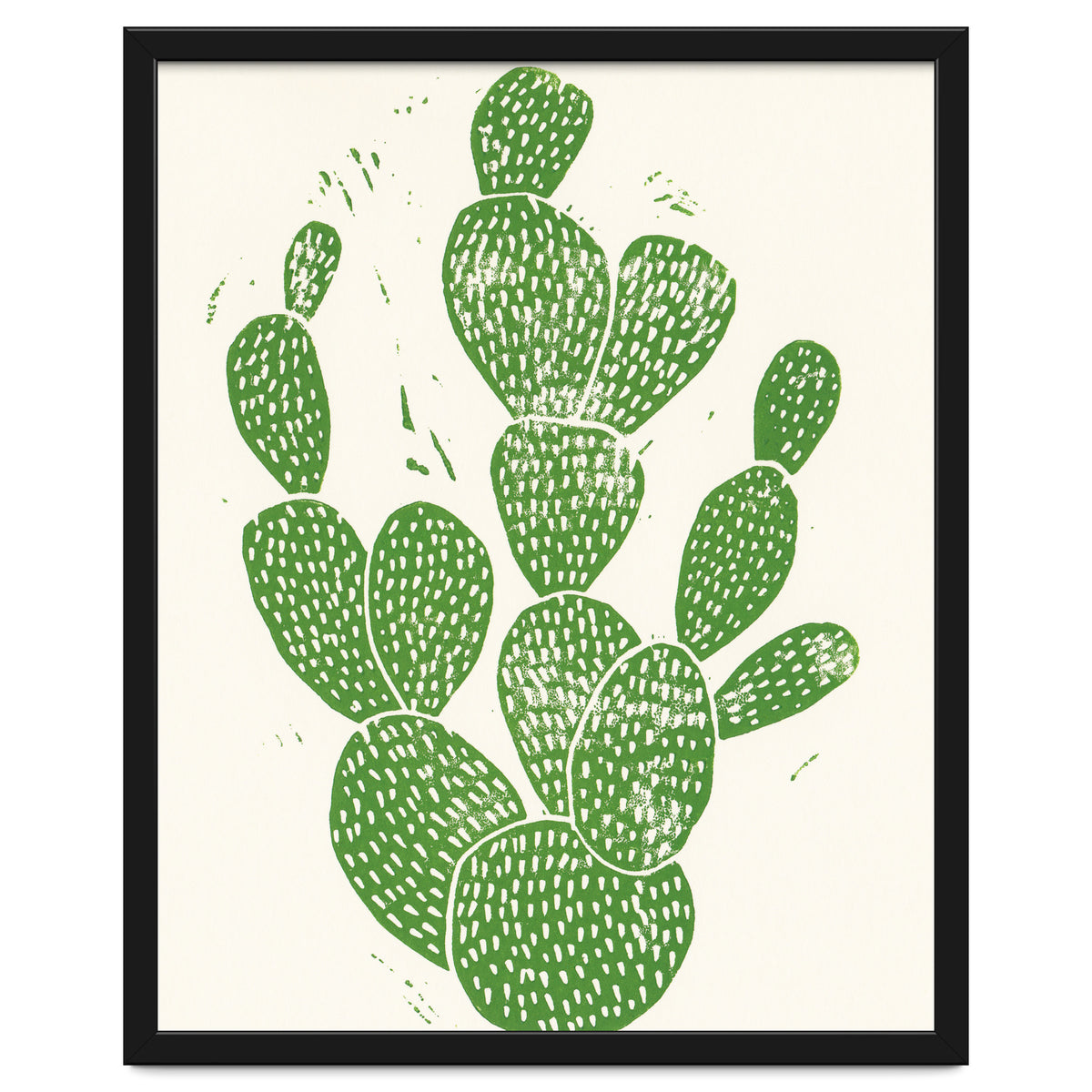 Linocut Cacti #1