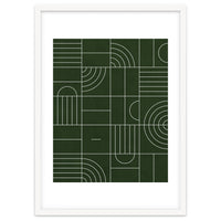 My Favorite Geometric Patterns No.24 - Deep Green
