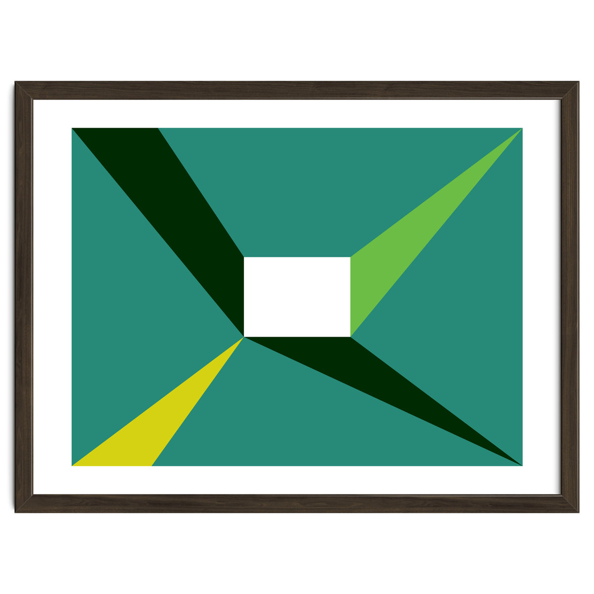 Geometric Shapes No. 27 - green, yellow & lime