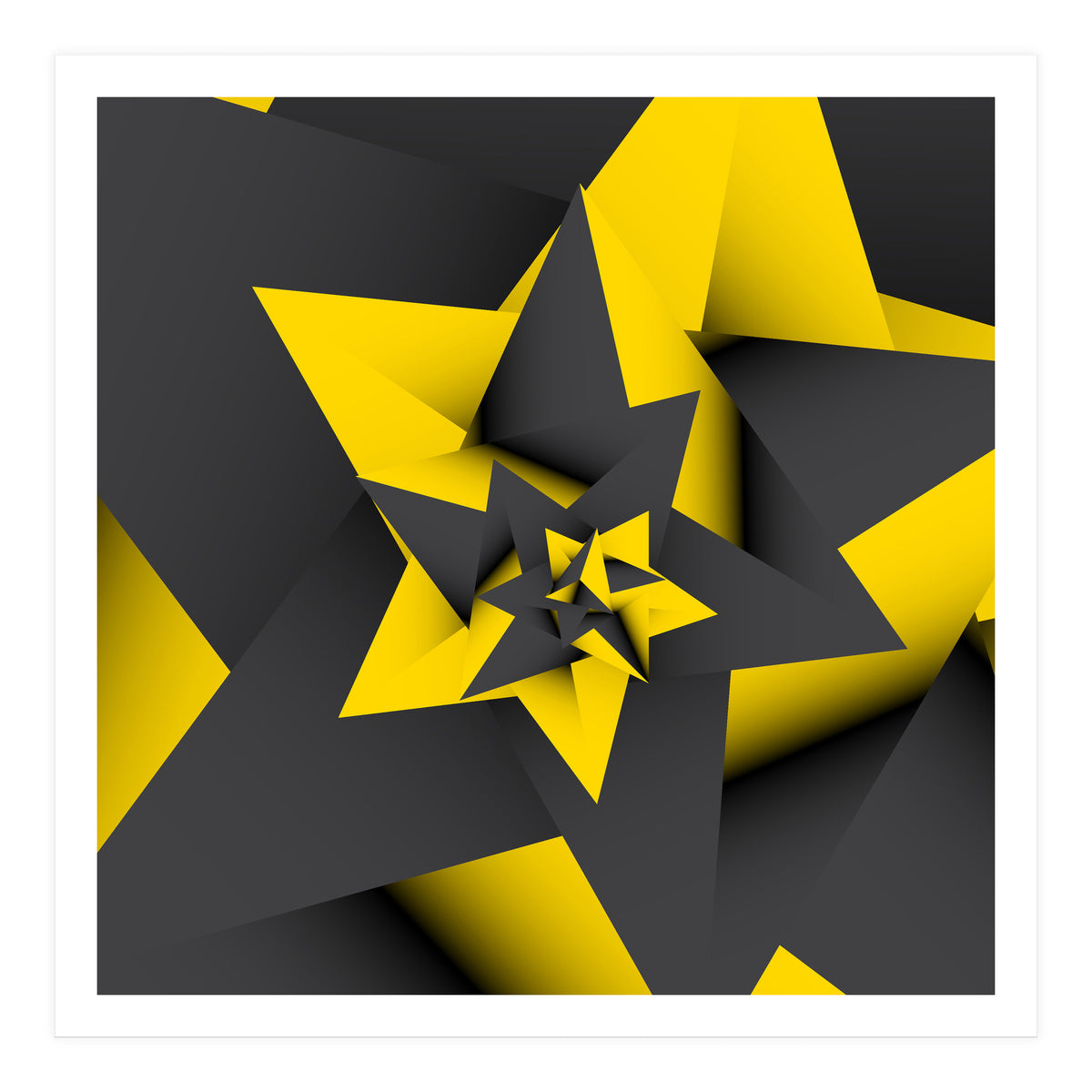 Yellow Abstract (Print Only)