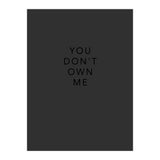 YOU DON’T OWN ME (Print Only) thumbnail