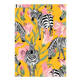 Striped For Life | Zebra Mango Forest | Modern Bohemian Wildlife Jungle | Botanical Nature (Print Only) thumbnail