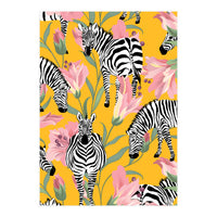 Striped For Life | Zebra Mango Forest | Modern Bohemian Wildlife Jungle | Botanical Nature (Print Only)