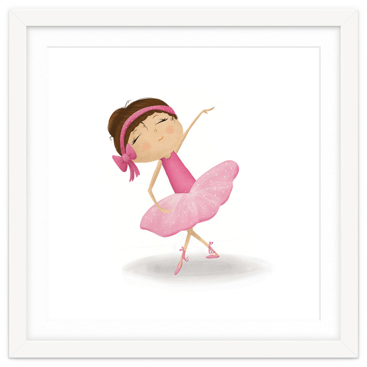 Adorable Plie Ballerina Nursery Print