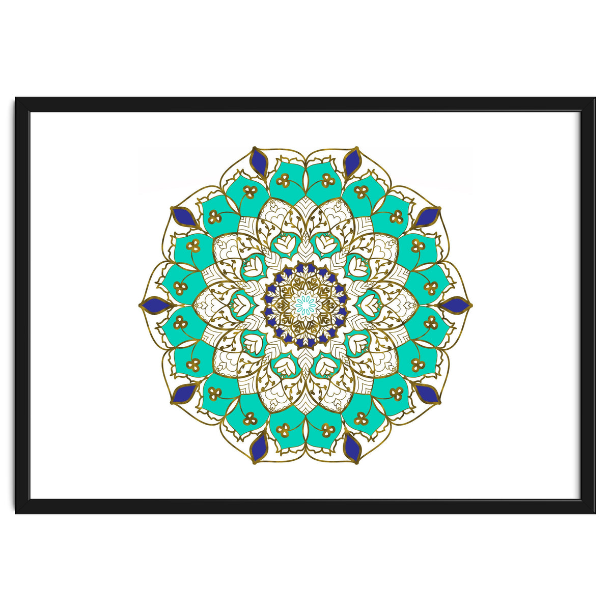 Blue and Gold Mandala